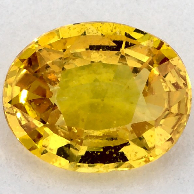 1.39 Carat Oval Natural Yellow Sapphire