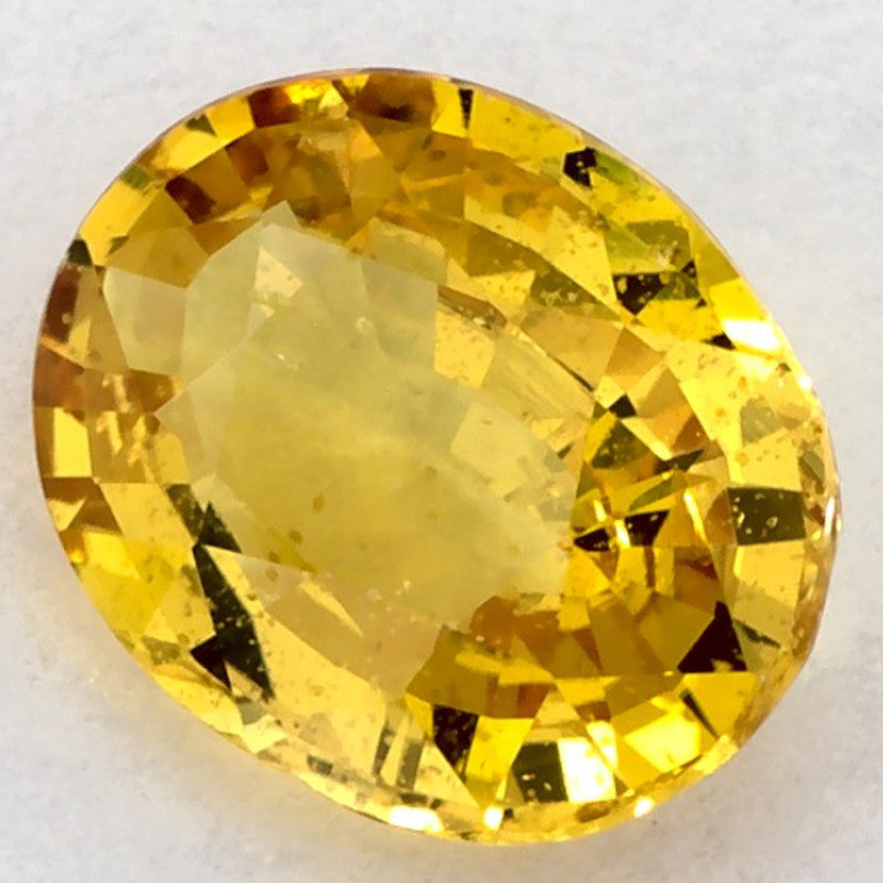 1.39 Carat Oval Natural Yellow Sapphire