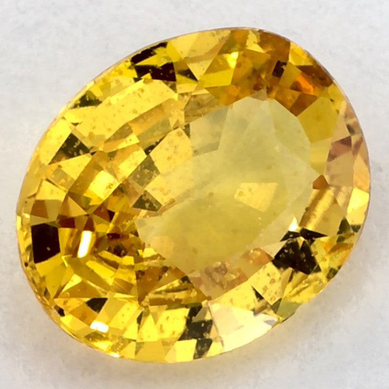 1.39 Carat Oval Natural Yellow Sapphire