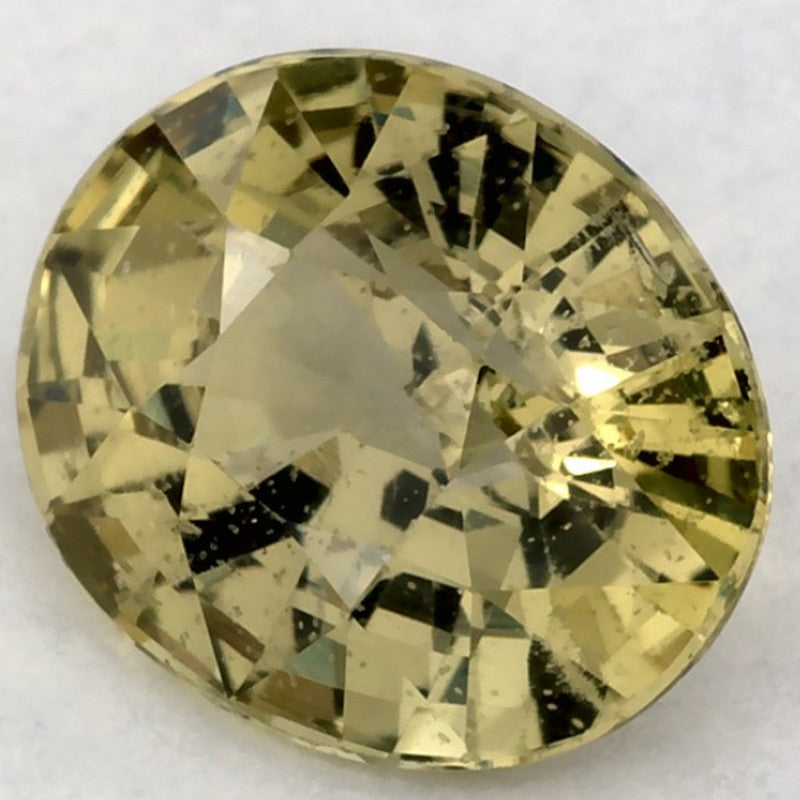 1.50 Carat Oval Natural Green Sapphire