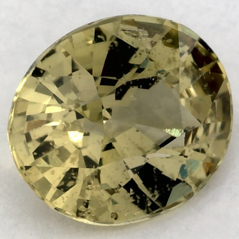 1.50 Carat Oval Natural Green Sapphire