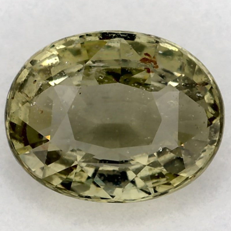 2.08 Carat Oval Natural Green Sapphire
