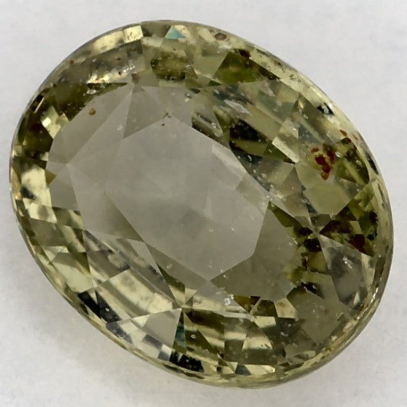 2.08 Carat Oval Natural Green Sapphire