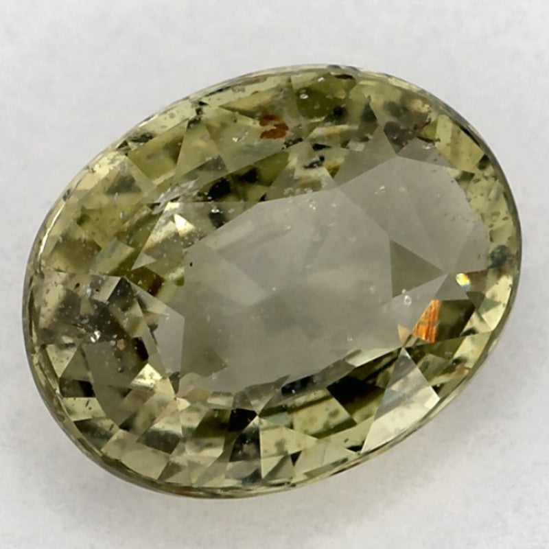 2.08 Carat Oval Natural Green Sapphire