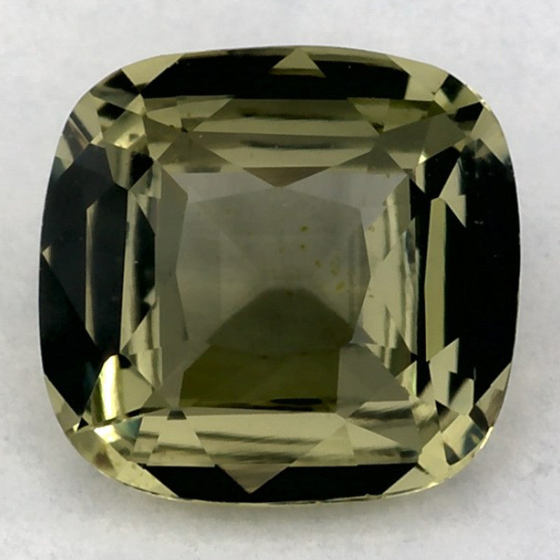 1.29 Carat Cushion Natural Green Sapphire