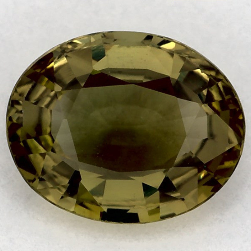 1.63 Carat Oval Natural Green Sapphire