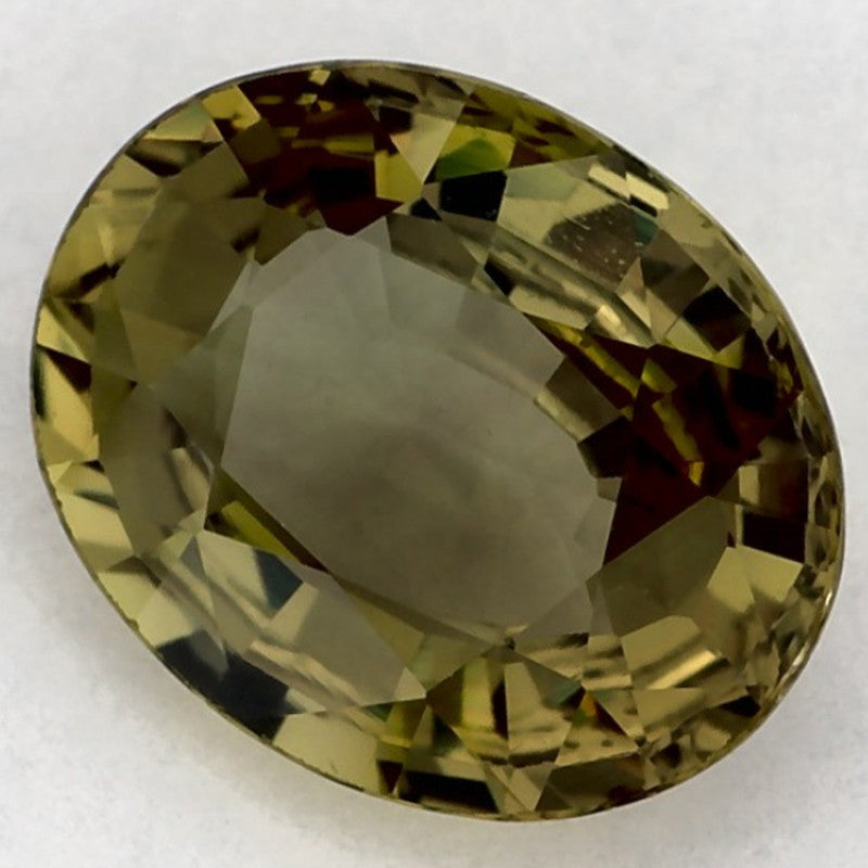 1.63 Carat Oval Natural Green Sapphire