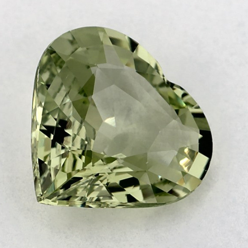 2.37 Carat Heart Natural Green Sapphire