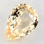 1.65 Carat Pear Natural Yellow Sapphire