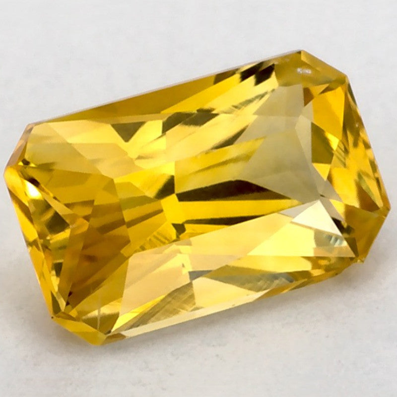 1.01 Carat Emerald Natural Yellow Sapphire