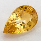 2.02 Carat Pear Natural Yellow Sapphire