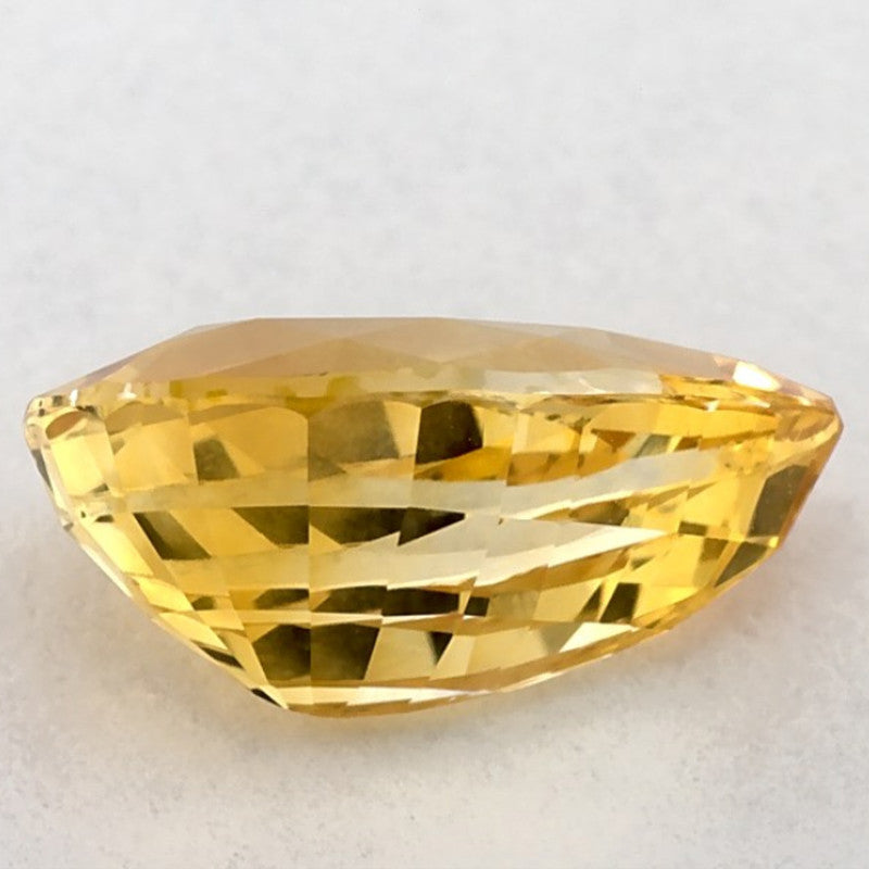 2.02 Carat Pear Natural Yellow Sapphire