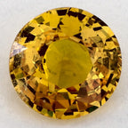 1.54 Carat Round Natural Yellow Sapphire