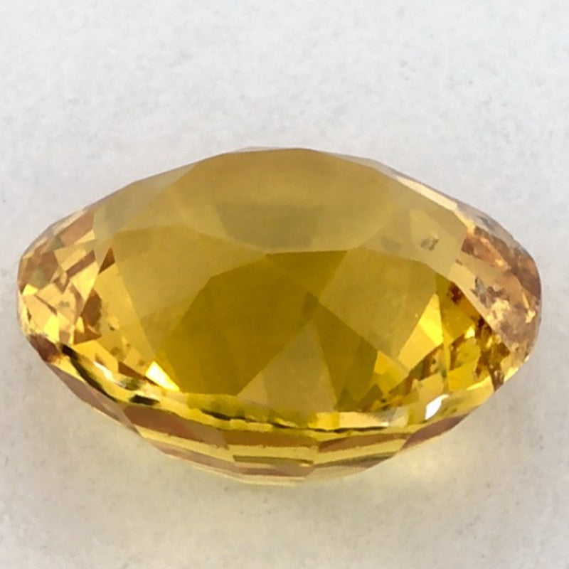 1.54 Carat Round Natural Yellow Sapphire