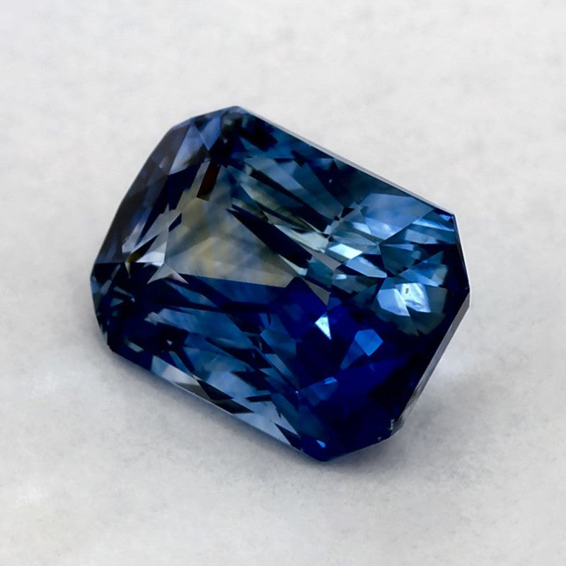 1.86 Carat Radiant Natural Blue Sapphire