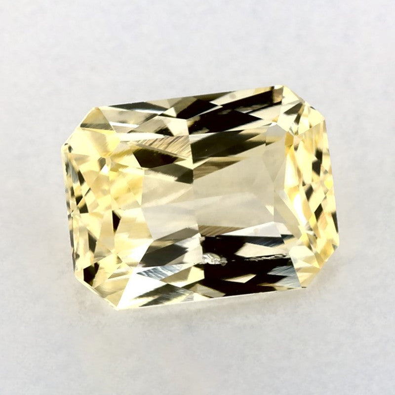 1.65 Carat Radiant Natural Yellow Sapphire