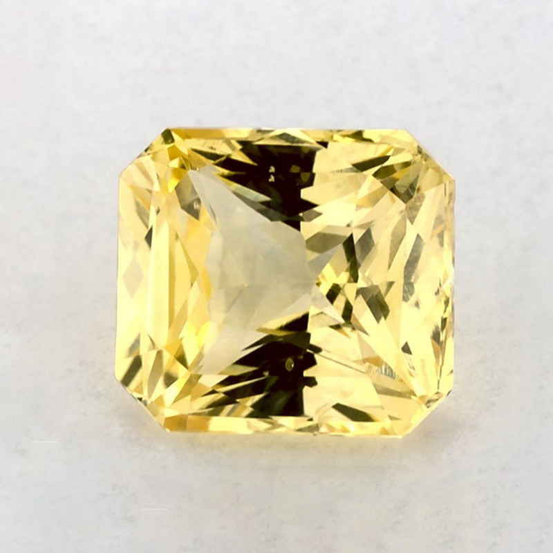 1.75 Carat Radiant Natural Yellow Sapphire