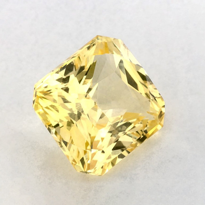 1.75 Carat Radiant Natural Yellow Sapphire