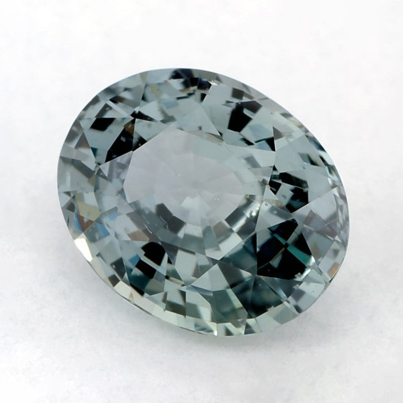 1.55 Carat Oval Natural Green Sapphire
