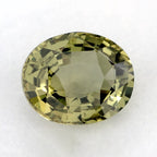 1.63 Carat Oval Natural Green Sapphire
