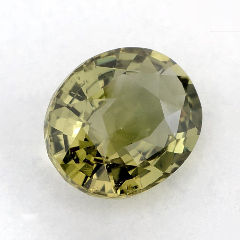 1.63 Carat Oval Natural Green Sapphire