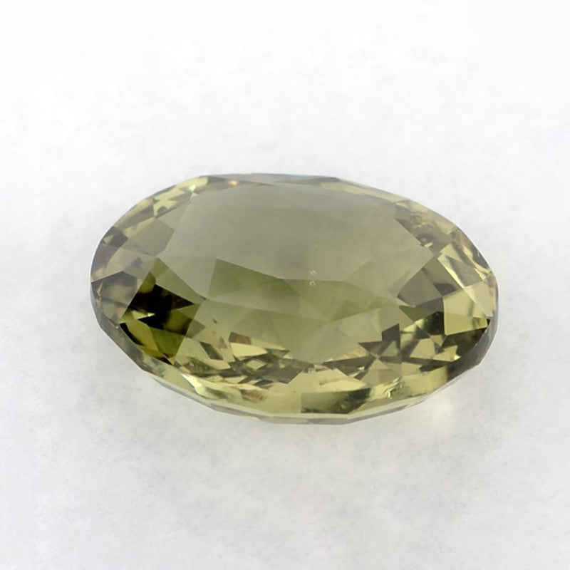 1.63 Carat Oval Natural Green Sapphire