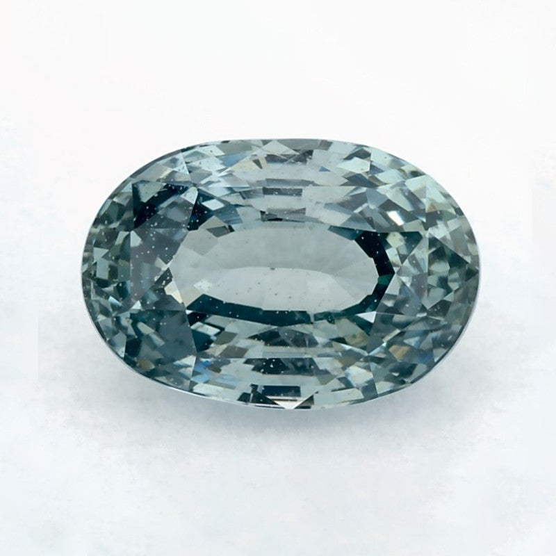 2.63 Carat Oval Natural Green Sapphire