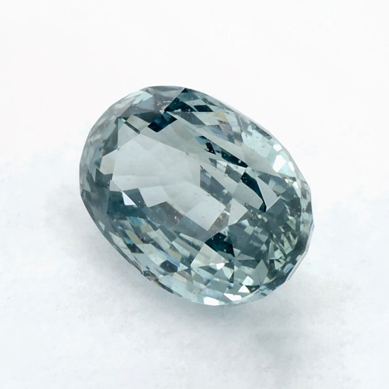 2.63 Carat Oval Natural Green Sapphire