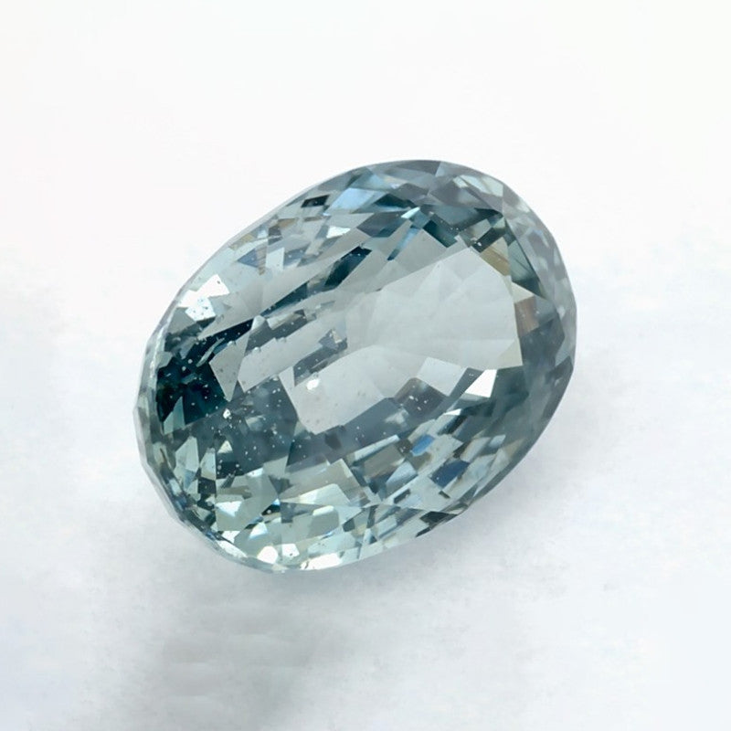 2.63 Carat Oval Natural Green Sapphire