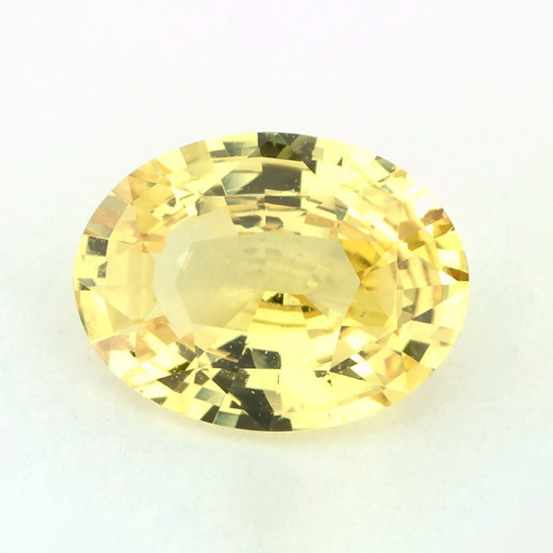 2.14 Carat Oval Natural Yellow Sapphire