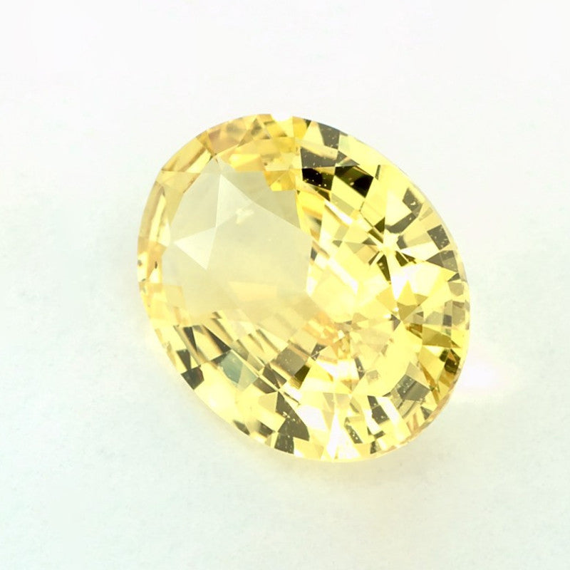 2.14 Carat Oval Natural Yellow Sapphire