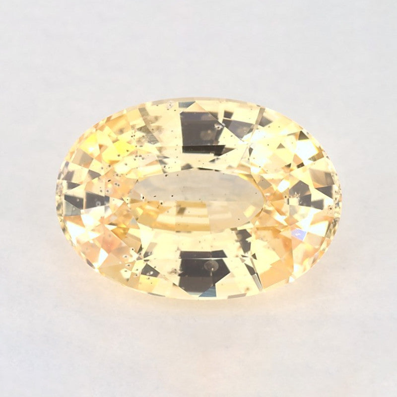 3.23 Carat Oval Natural Yellow Sapphire