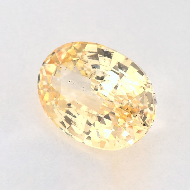 3.23 Carat Oval Natural Yellow Sapphire
