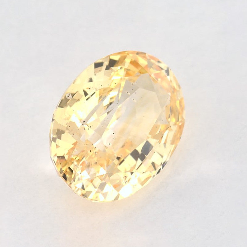 3.23 Carat Oval Natural Yellow Sapphire