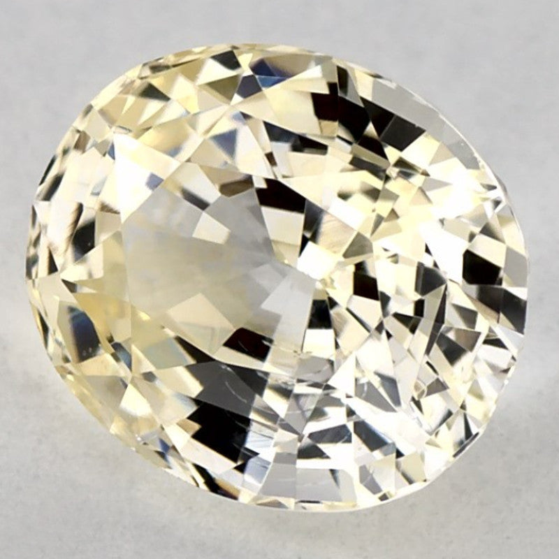 1.68 Carat Oval Natural Yellow Sapphire
