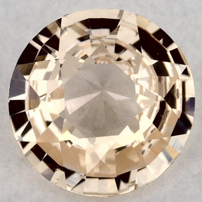 1.34 Carat Round Natural Yellow Sapphire