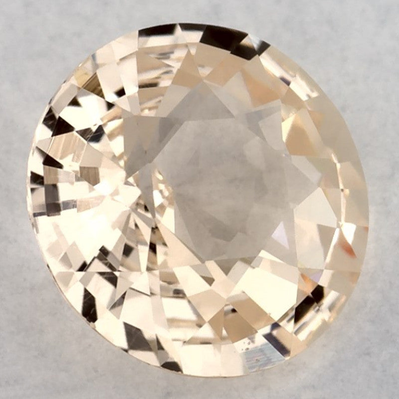 1.34 Carat Round Natural Yellow Sapphire