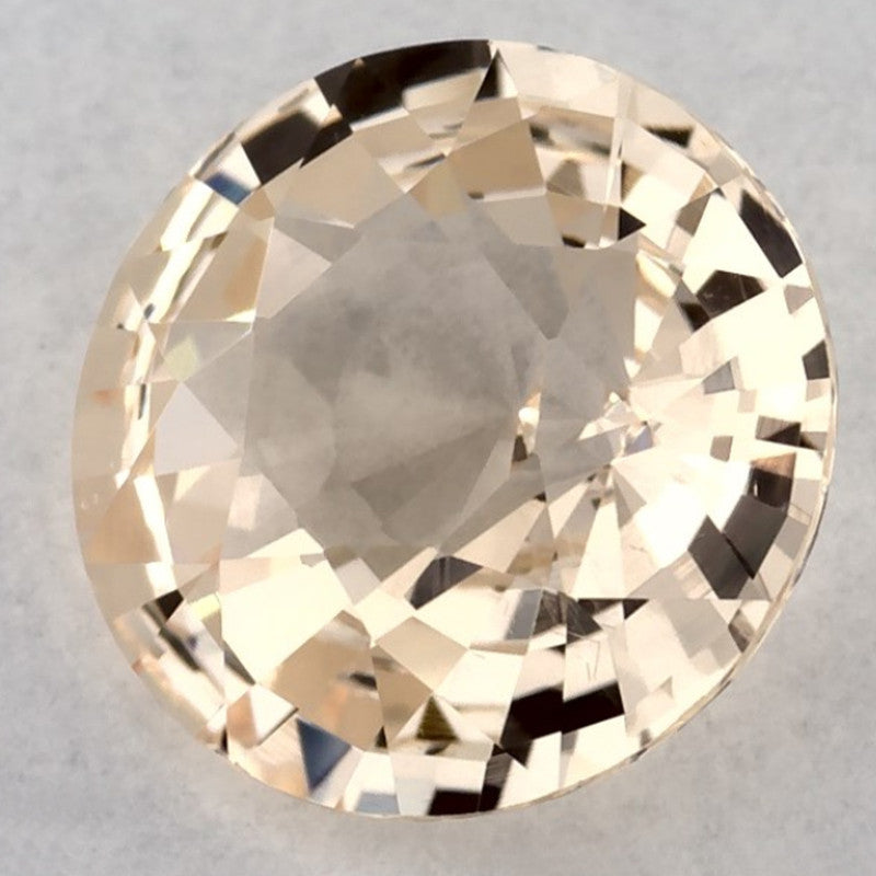 1.34 Carat Round Natural Yellow Sapphire