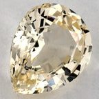 1.09 Carat Pear Natural Yellow Sapphire