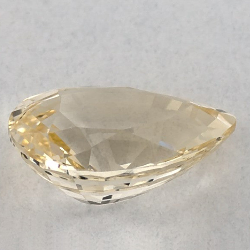 1.09 Carat Pear Natural Yellow Sapphire