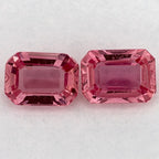 2.15 Total Carat Weight Emerald Natural Pink Sapphire
