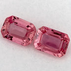 2.15 Total Carat Weight Emerald Natural Pink Sapphire