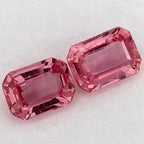 2.15 Total Carat Weight Emerald Natural Pink Sapphire