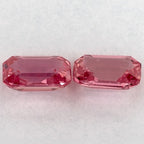 2.15 Total Carat Weight Emerald Natural Pink Sapphire