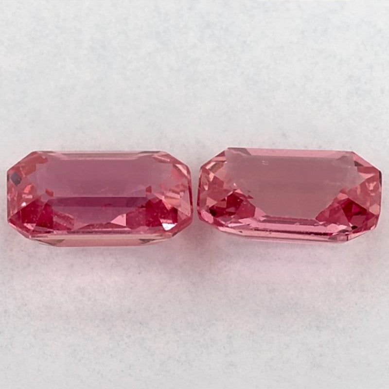 2.15 Total Carat Weight Emerald Natural Pink Sapphire
