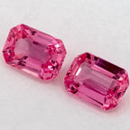 2.36 Total Carat Weight Emerald Natural Pink Sapphire