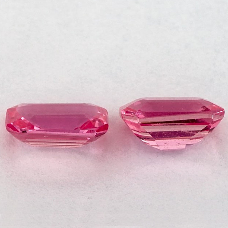 2.36 Total Carat Weight Emerald Natural Pink Sapphire