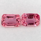 2.14 Total Carat Weight Emerald Natural Pink Sapphire