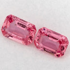 2.14 Total Carat Weight Emerald Natural Pink Sapphire