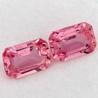 2.14 Total Carat Weight Emerald Natural Pink Sapphire